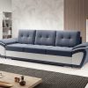 Sofa bed 3 seater "BOSTON"   BLUE-WHITE