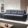 Sofa bed 3 seater "BOSTON"   DARK GREY-BLACK