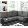 Sofa narożna "FLY L" RIGHT szary/czarny