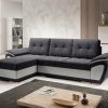 Corner sofa bed "Boston".  Dark Grey/Grey