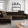 Corner Sofa Bed "BERLIN L"   LEFT corner,   DARK BROWN