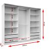 Wardrobe "WOTAN"  250 cm - Image 2