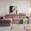 Corner Sofa Bed "NAPPA"  PINK
