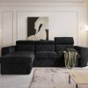 Sofa narożna "NAPPA" CZARNA