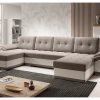 Corner Sofa Bed "BOSTON U"  Brown / Beige