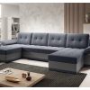 Sofa narożna "BOSTON U" ciemnoszara / szara