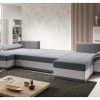 Corner Sofa Bed "BOSTON U"  Brown / Beige - Image 3