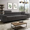 Sofa Bed "NORBII"  Corduroy fabric  GRAPHITE