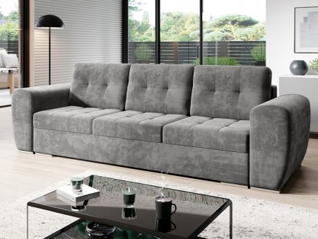 Sofa bed 3 seater "BRONX"  GREY