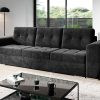 Sofa bed 3 seater "BRONX"  GRAPHITE