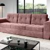 Sofa bed 3 seater "BRONX"  DIRTY PINK