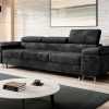 Sofa Bed "NORBII"  EASY CLEAN velvet!  GRAPHITE