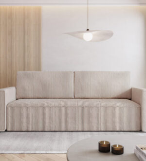 Sofa Bed "MIMIR"  Corduroy fabric  CREAM
