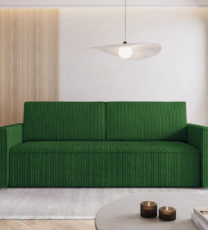 Sofa Bed "MIMIR"  Corduroy fabric  GREEN