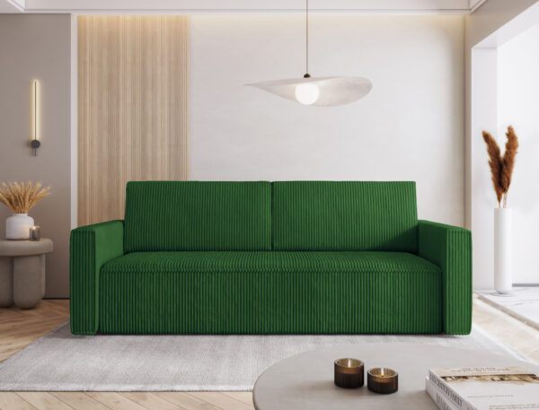 Sofa Bed "MIMIR"  Corduroy fabric  GREEN