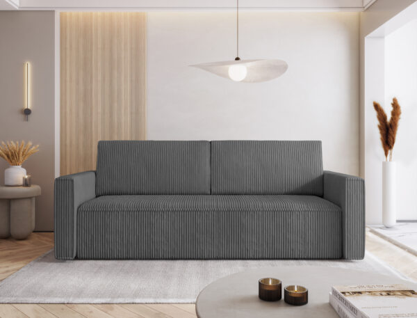 Sofa Bed "MIMIR"  Corduroy fabric  GRAPHITE