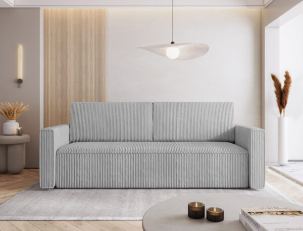 Sofa Bed "MIMIR"  Corduroy fabric  GREY