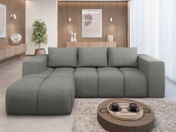 Corner Sofa Bed "FLAVIO" RIGHT corner  COPPER - Image 5