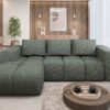 Corner Sofa Bed "FLAVIO" LEFT corner GREY