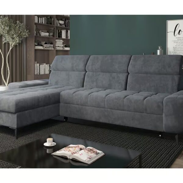Corner Sofa Bed "COMO"  Grey