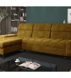 Corner Sofa Bed "COMO" Mustard